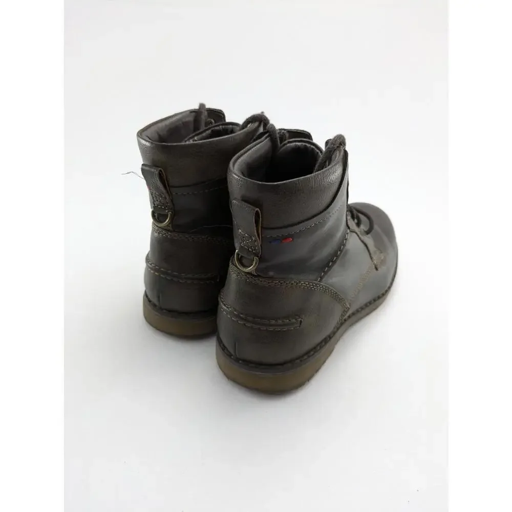 Mens IZOD Leon Brown Leather‎ Outdoor Lace Up Comfort Ankle Boots Size 10.5